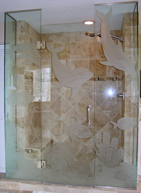 Etched Glass Shower Doors Cape Coral, Florida