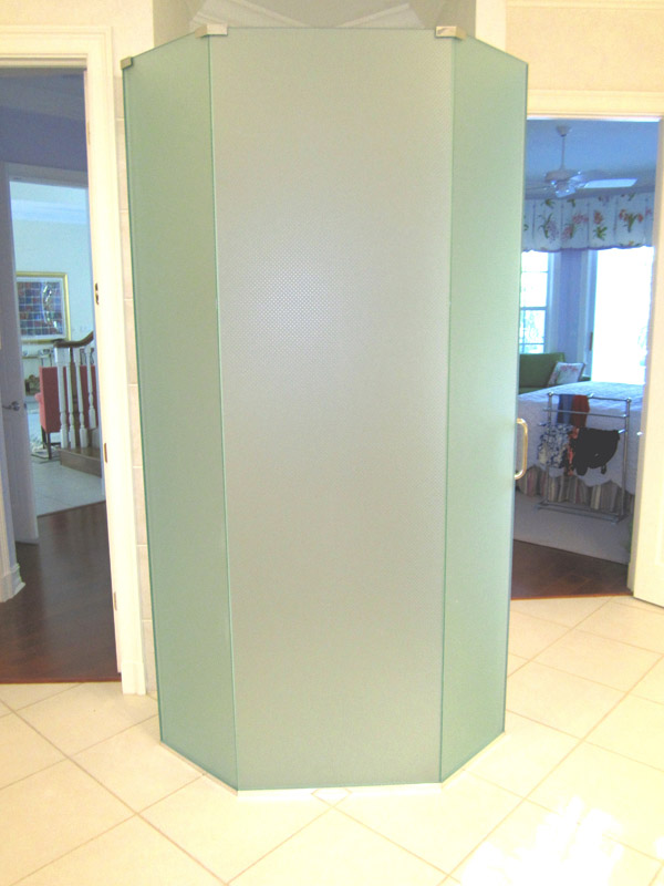 Frosted Shower Doors Naples, Florida
