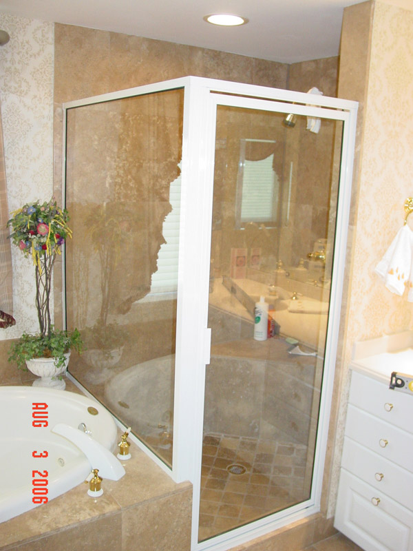 White Shower Doors Bonita Springs, Florida